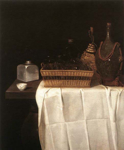 Still-Life with Glasses and Bottles